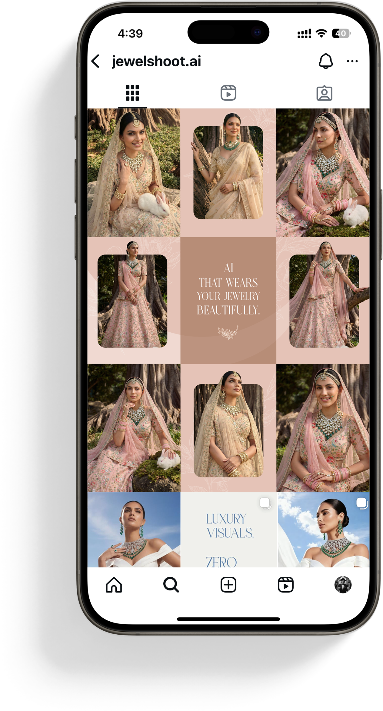 JewelShoot AI jewellery model